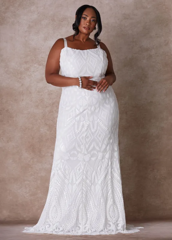 The Jasmine Wedding Gown sold by Ashley Stewart