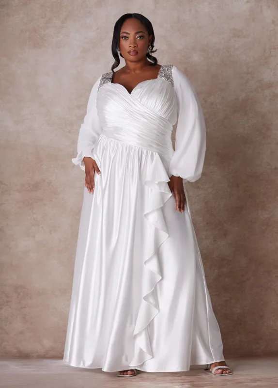 The Amara Wedding Gown sold by Ashley Stewart