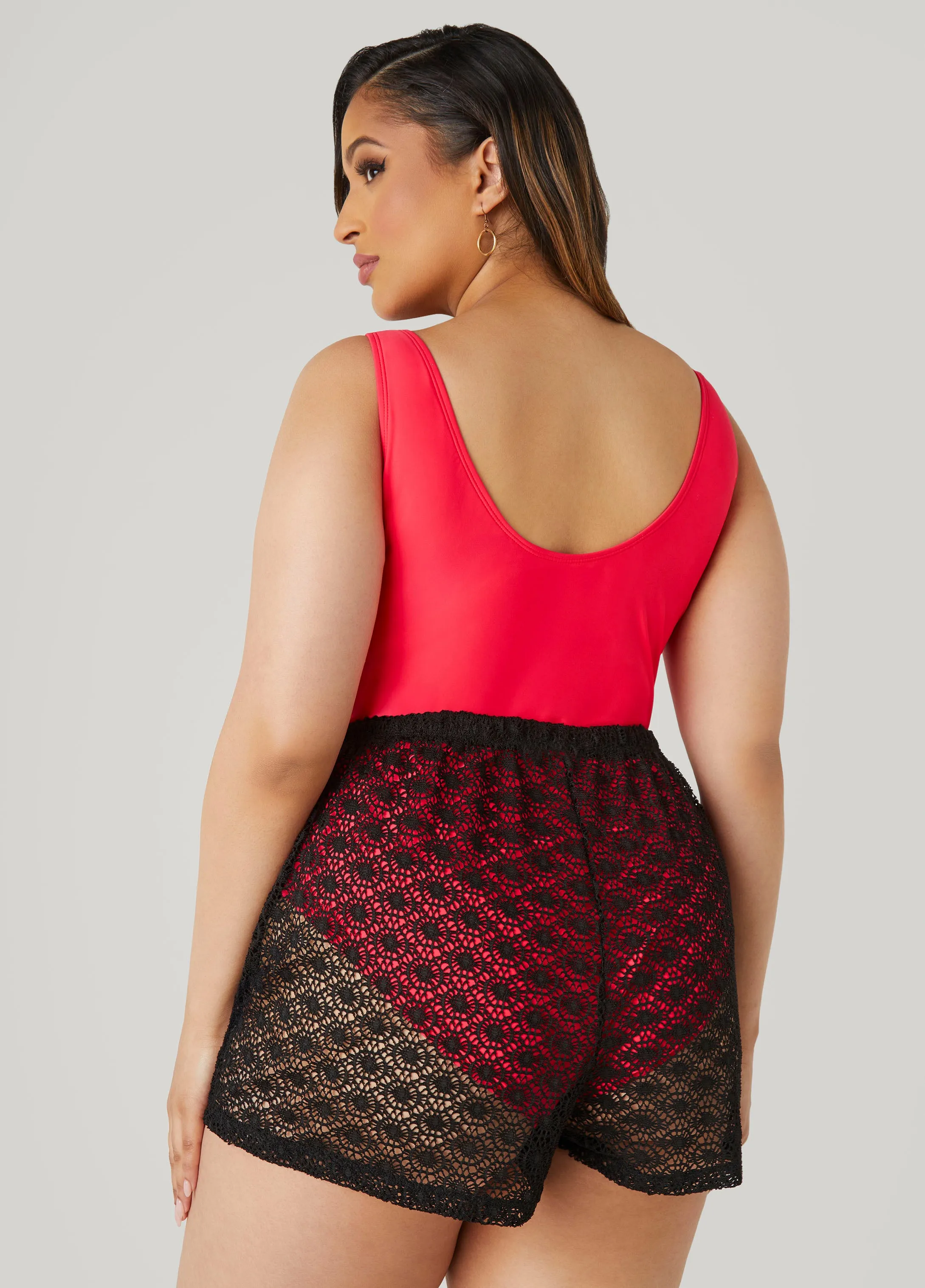 Beach Break Cover Up Shorts sold by Ashley Stewart product image thumbnail 2