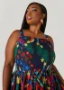 Tropical Print Cotton Dress sold by Ashley Stewart