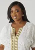 Embroidered Eyelet Top sold by Ashley Stewart