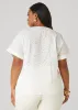 Embroidered Eyelet Top sold by Ashley Stewart