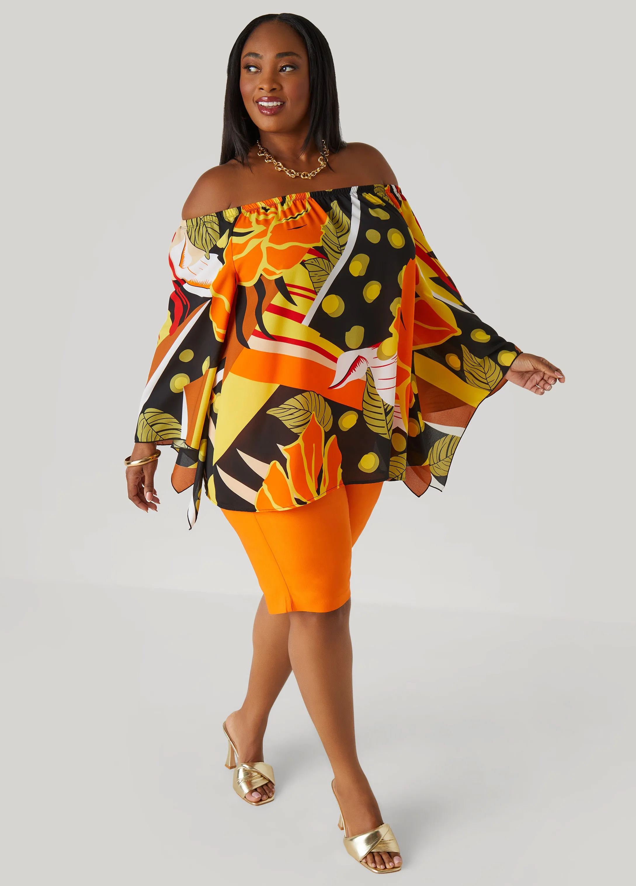 Millennium High Rise Bermuda Shorts sold by Ashley Stewart product image thumbnail 4