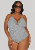 Betsey Johnson Gingham Swimsuit sold by Ashley Stewart