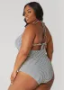 Betsey Johnson Gingham Swimsuit sold by Ashley Stewart