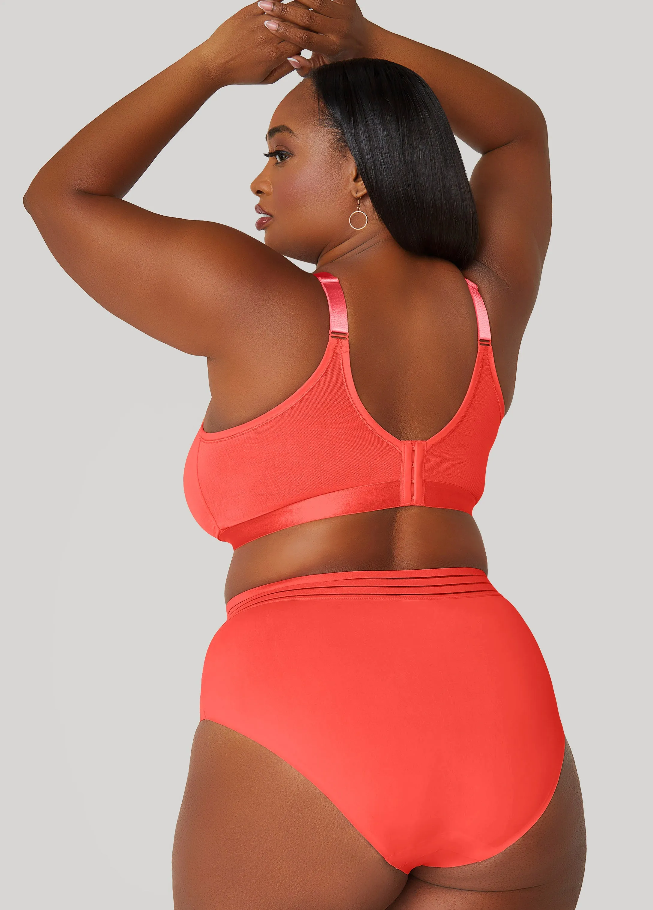 Mesh Paneled Wireless Bra sold by Ashley Stewart product image thumbnail 2
