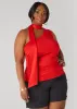 One Shoulder Scarf Neck Top sold by Ashley Stewart