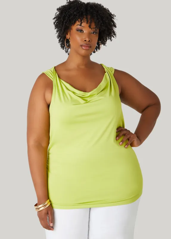 Twisted Cowl Neck Top sold by Ashley Stewart