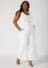Lace Up Denim Jumpsuit sold by Ashley Stewart