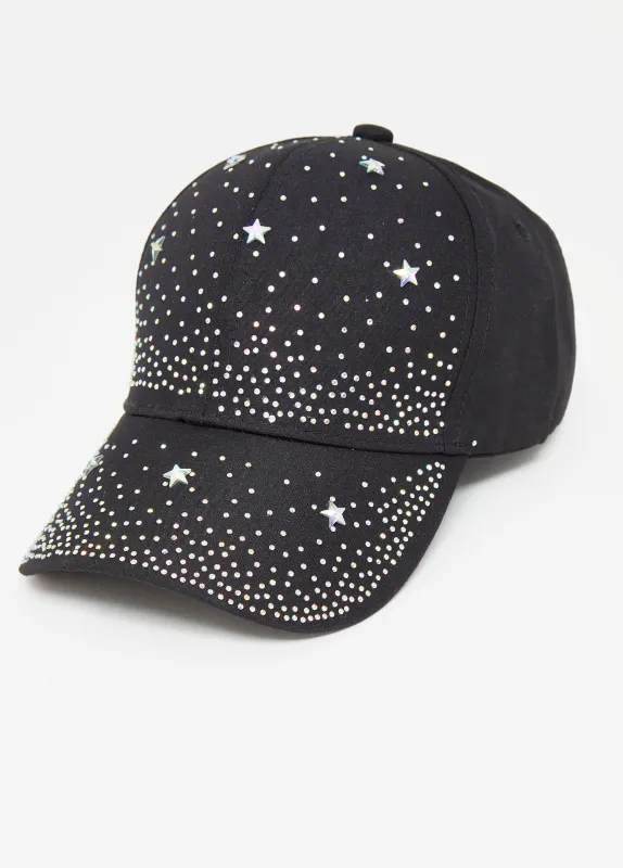 Crystal Denim Baseball Hat sold by Ashley Stewart