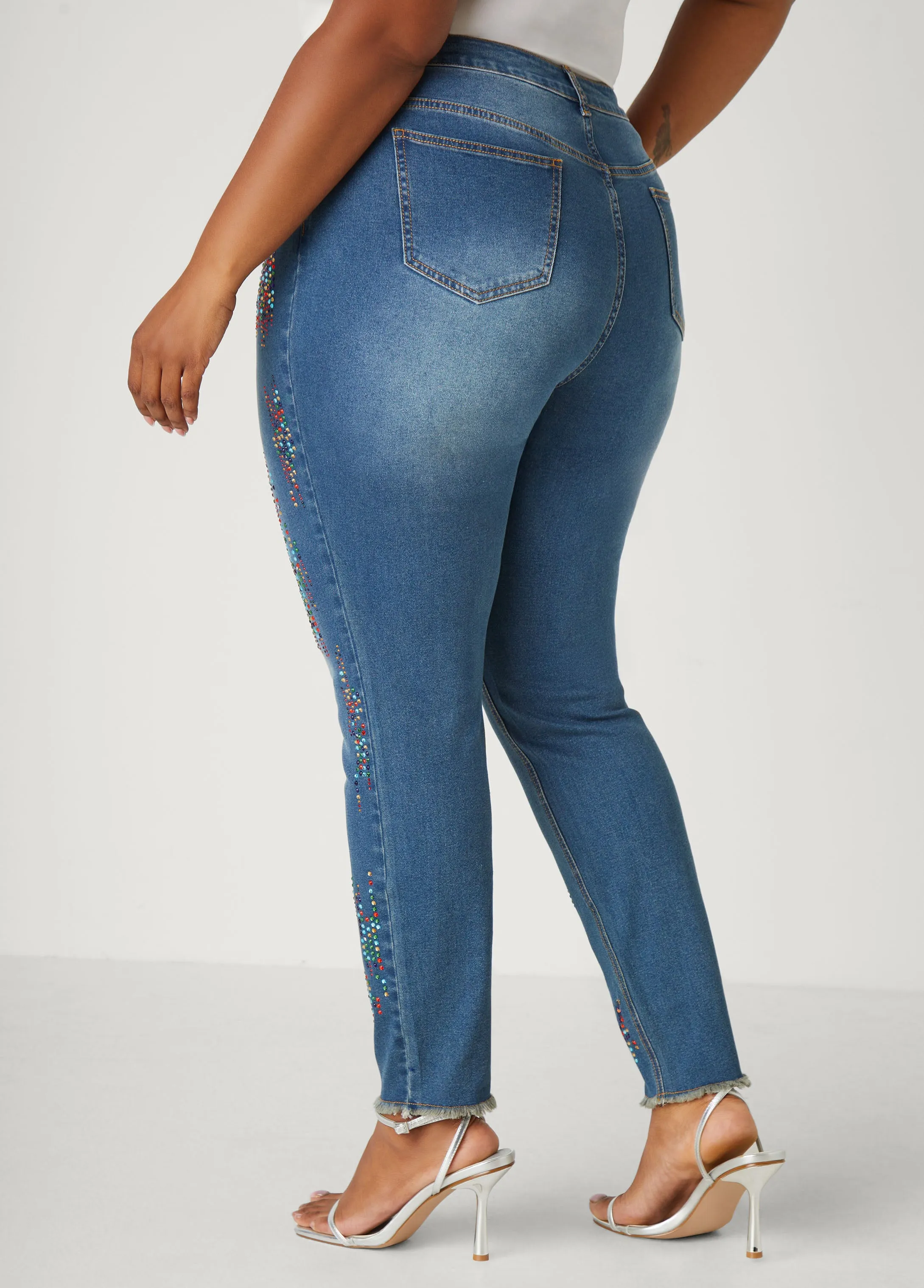 Crystal Skinny Jeans sold by Ashley Stewart product image thumbnail 2