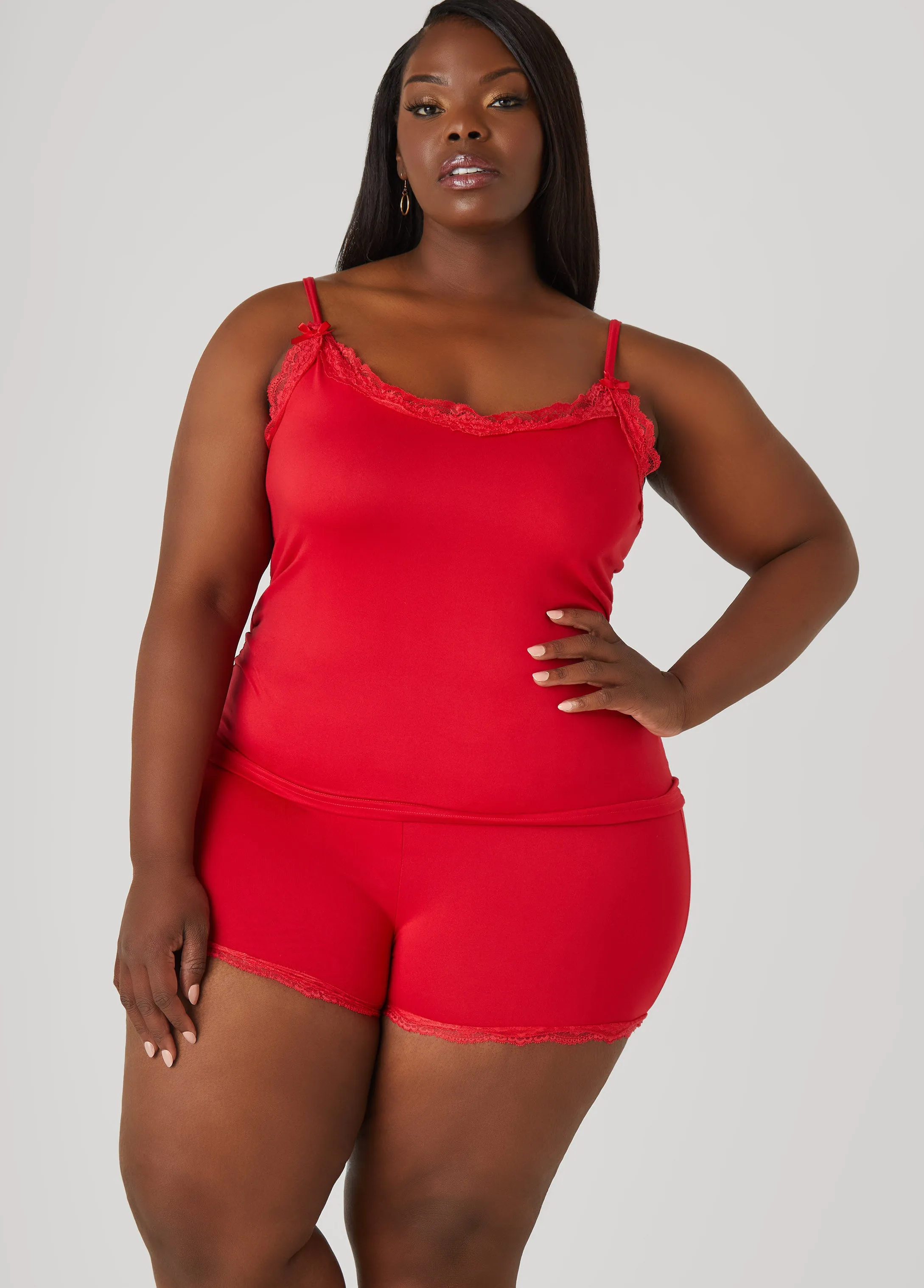 Love To Sleep Lace Trimmed 3 Pc Set sold by Ashley Stewart product image thumbnail 4