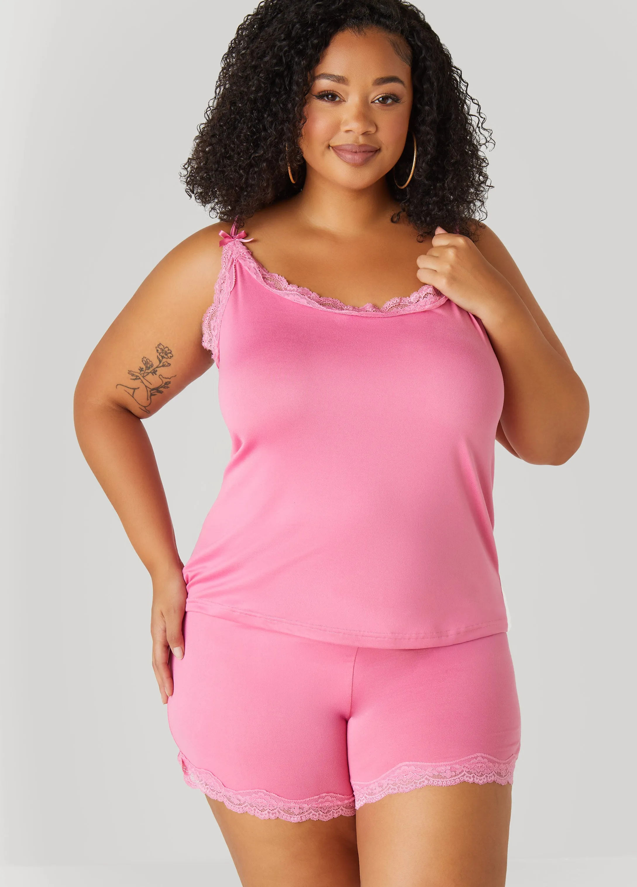 Love To Sleep 3 Pc Lace Paneled Set sold by Ashley Stewart product image thumbnail 4