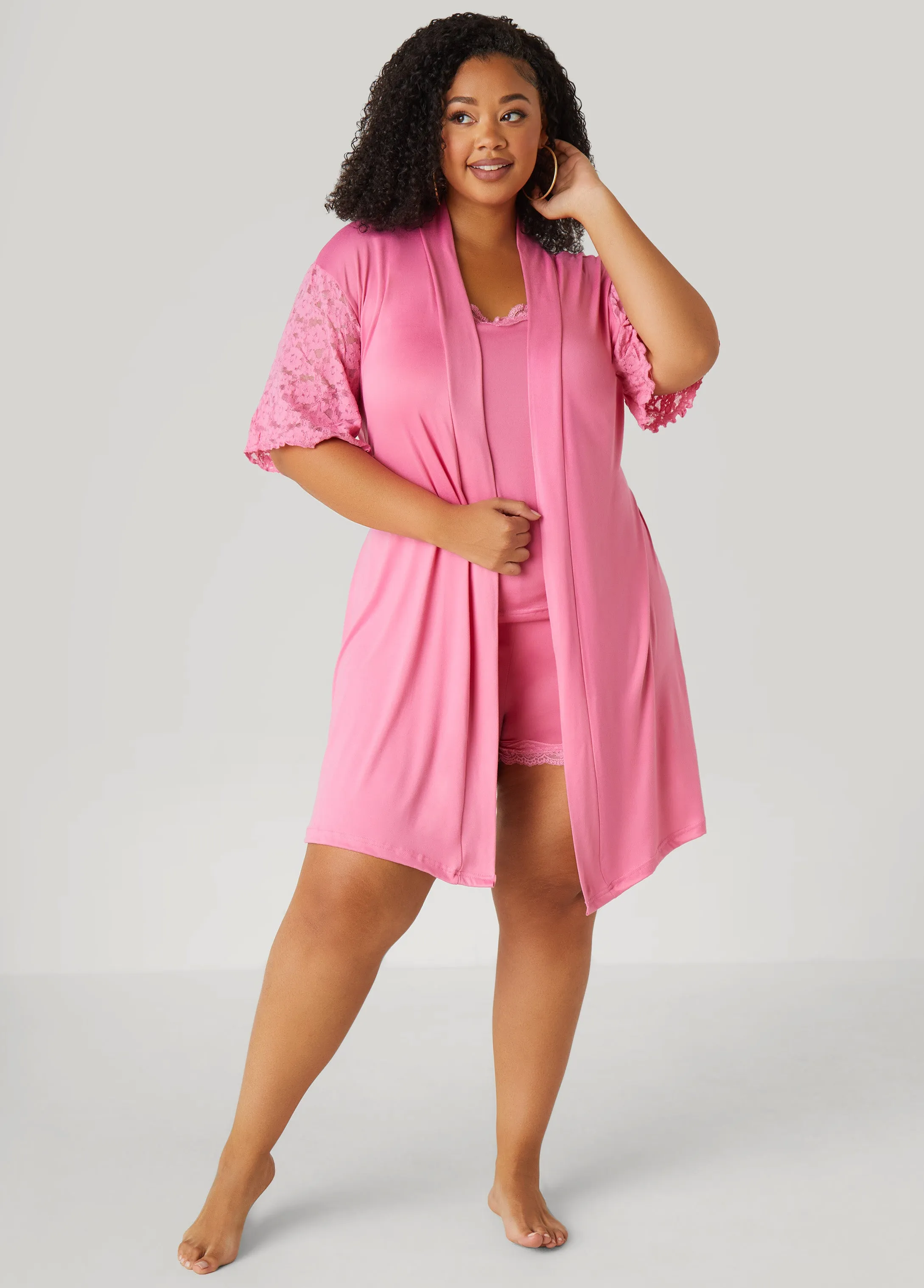 Love To Sleep 3 Pc Lace Paneled Set sold by Ashley Stewart