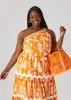 One Shoulder Floral Top sold by Ashley Stewart