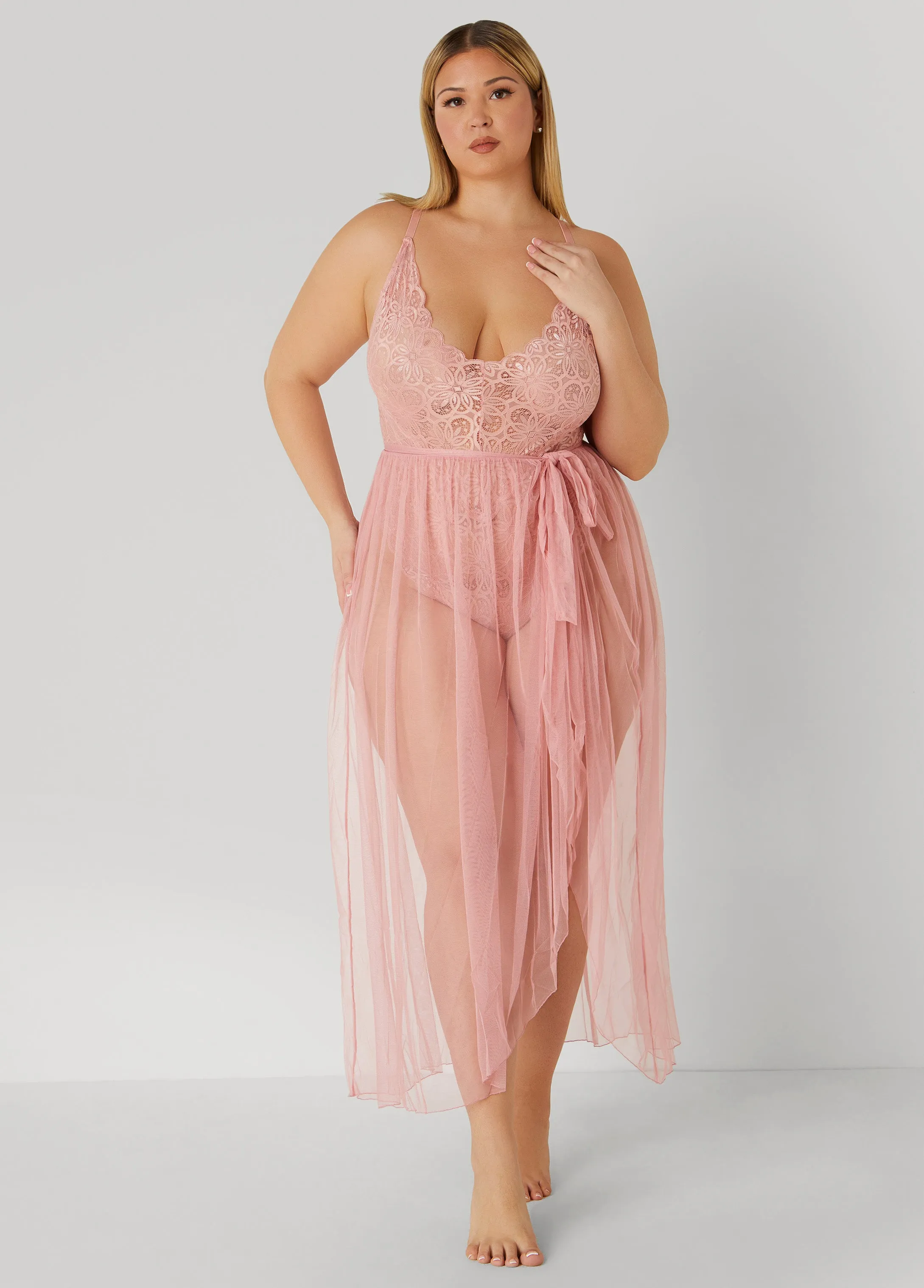 Lingerie Bodysuit And Skirt Set sold by Ashley Stewart