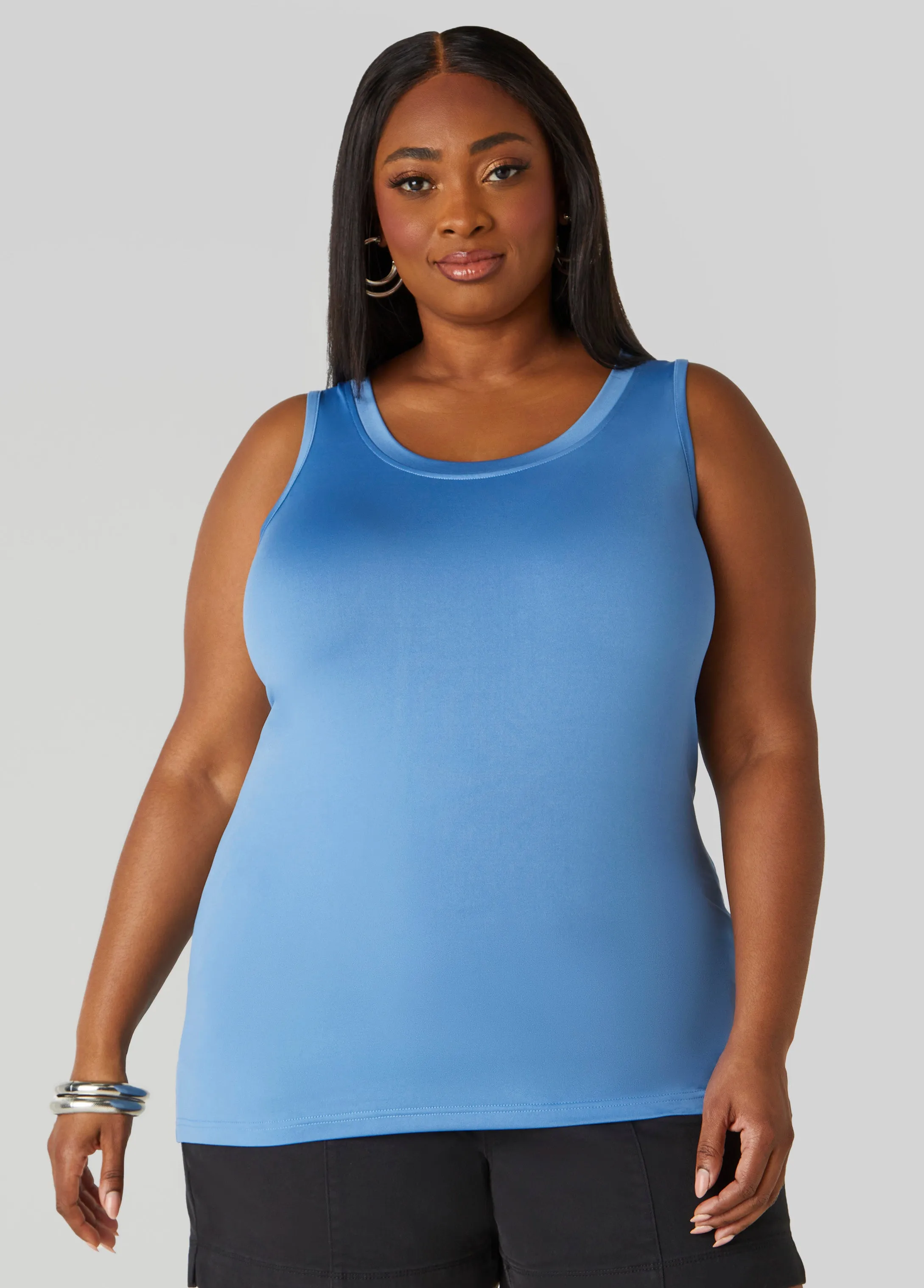 Basic Knit Tank Top sold by Ashley Stewart product image thumbnail 5