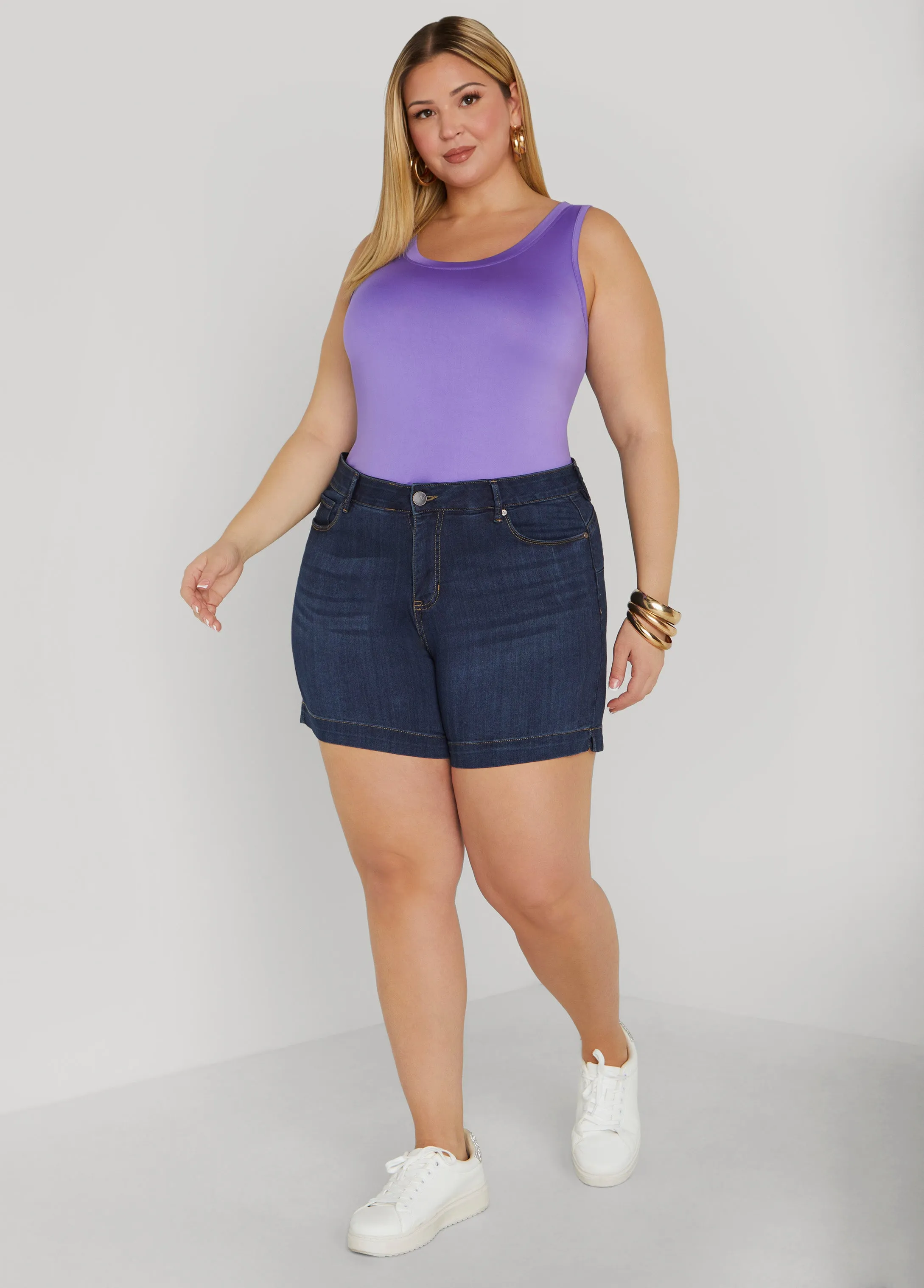 Basic Knit Tank Top sold by Ashley Stewart product image thumbnail 3