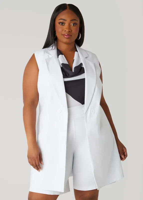 Button Embellished Vest sold by Ashley Stewart
