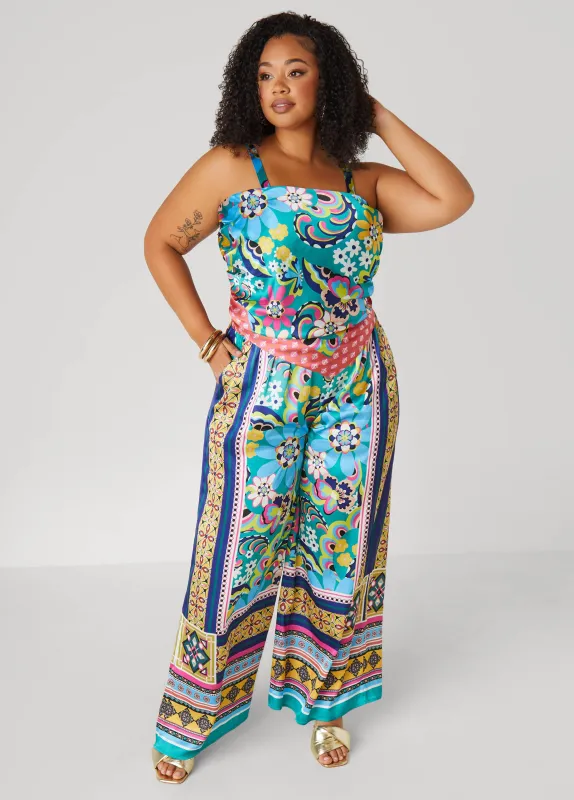 Scarf Satin Wide Leg Pants sold by Ashley Stewart