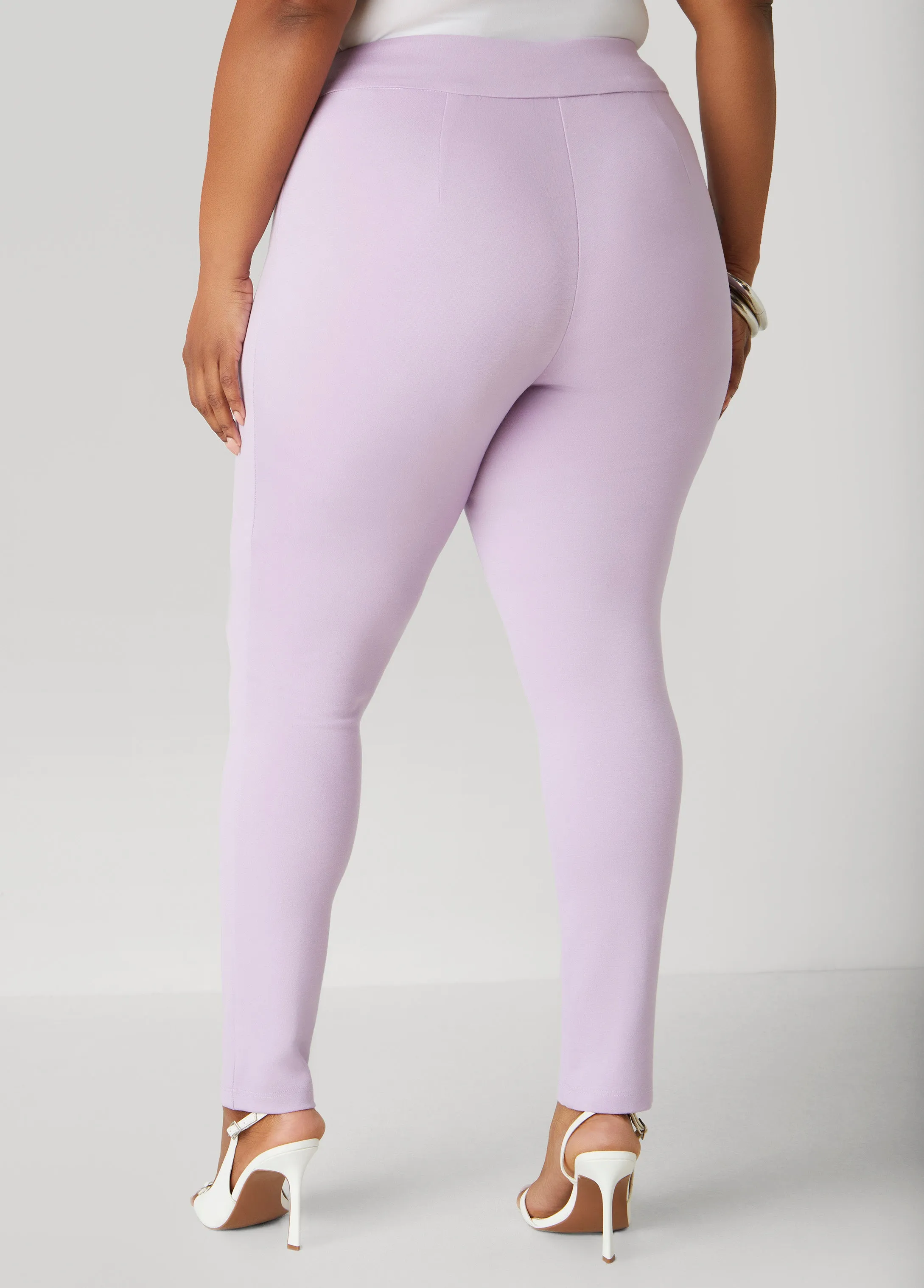 High Rise Pull On Ponte Leggings sold by Ashley Stewart product image thumbnail 5