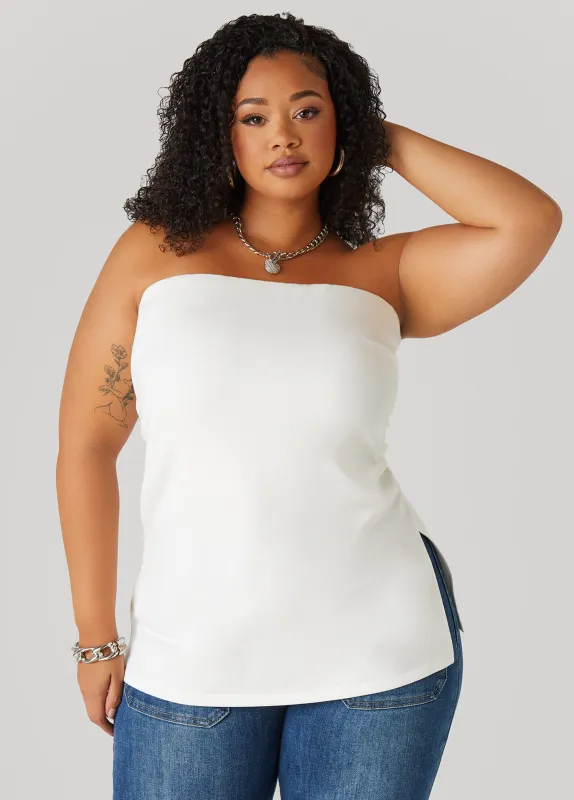 Split Side Tube Top sold by Ashley Stewart