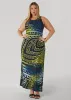 Tribal Print Maxi Dress sold by Ashley Stewart
