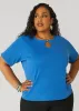 Crystal Keyhole Ribbed Top sold by Ashley Stewart