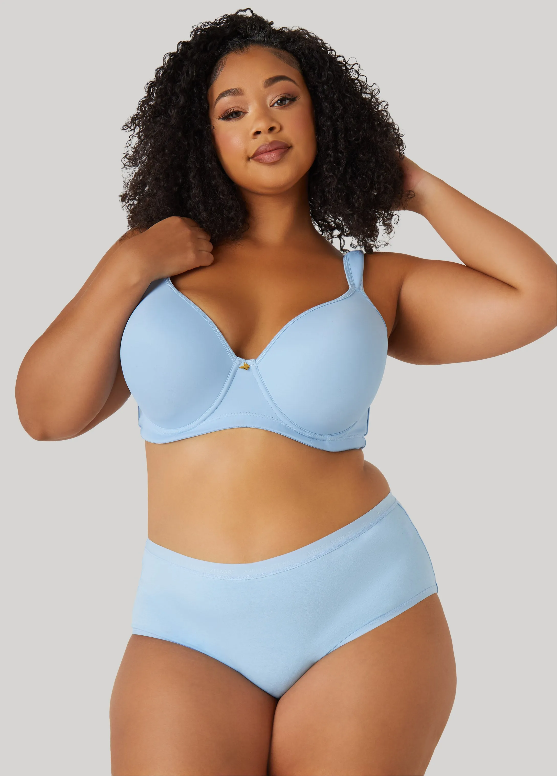 Butterfly Charm Plunge Butterfly Bra sold by Ashley Stewart