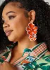 Painted Flower Earrings sold by Ashley Stewart