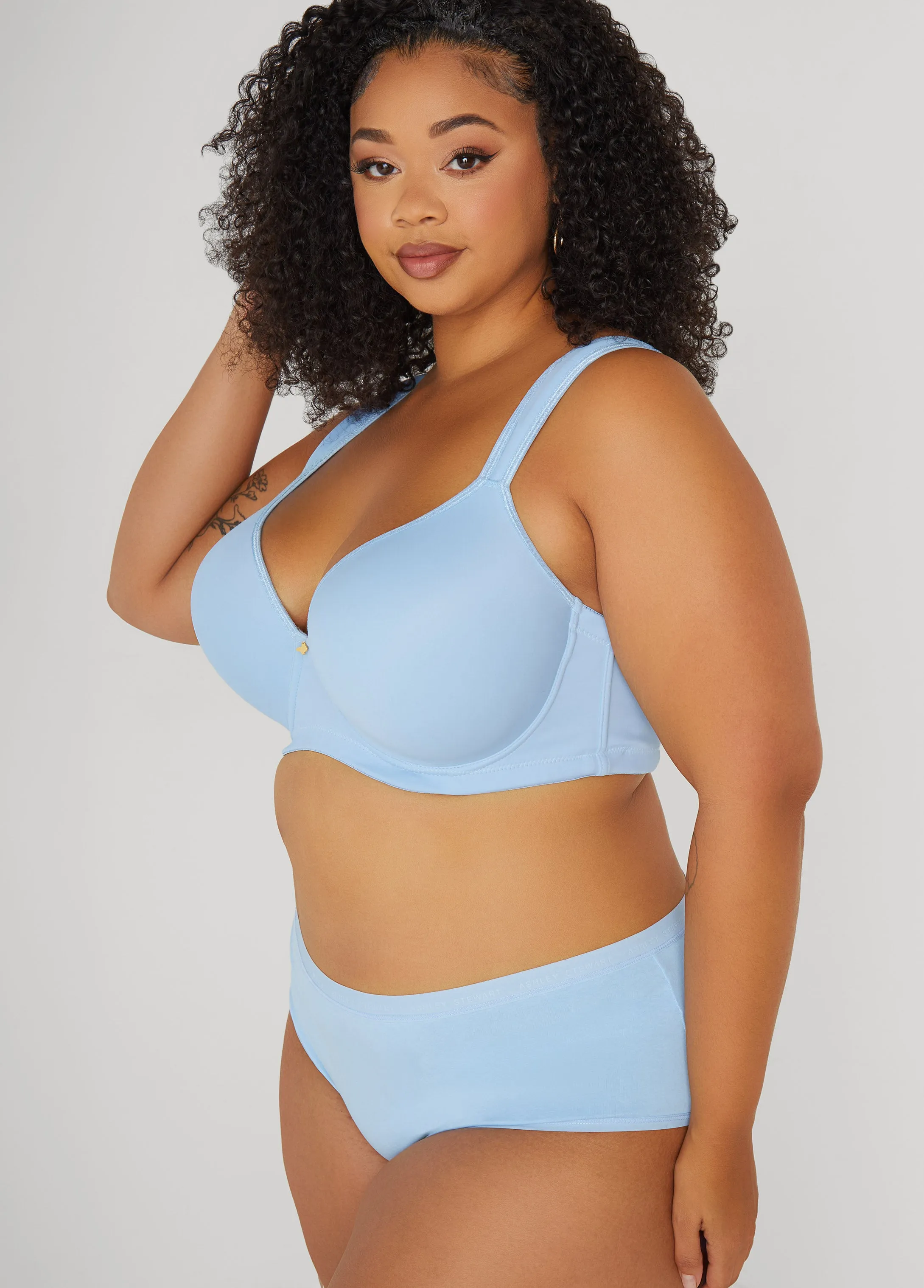 Logo Cotton Blend Briefs sold by Ashley Stewart product image thumbnail 3