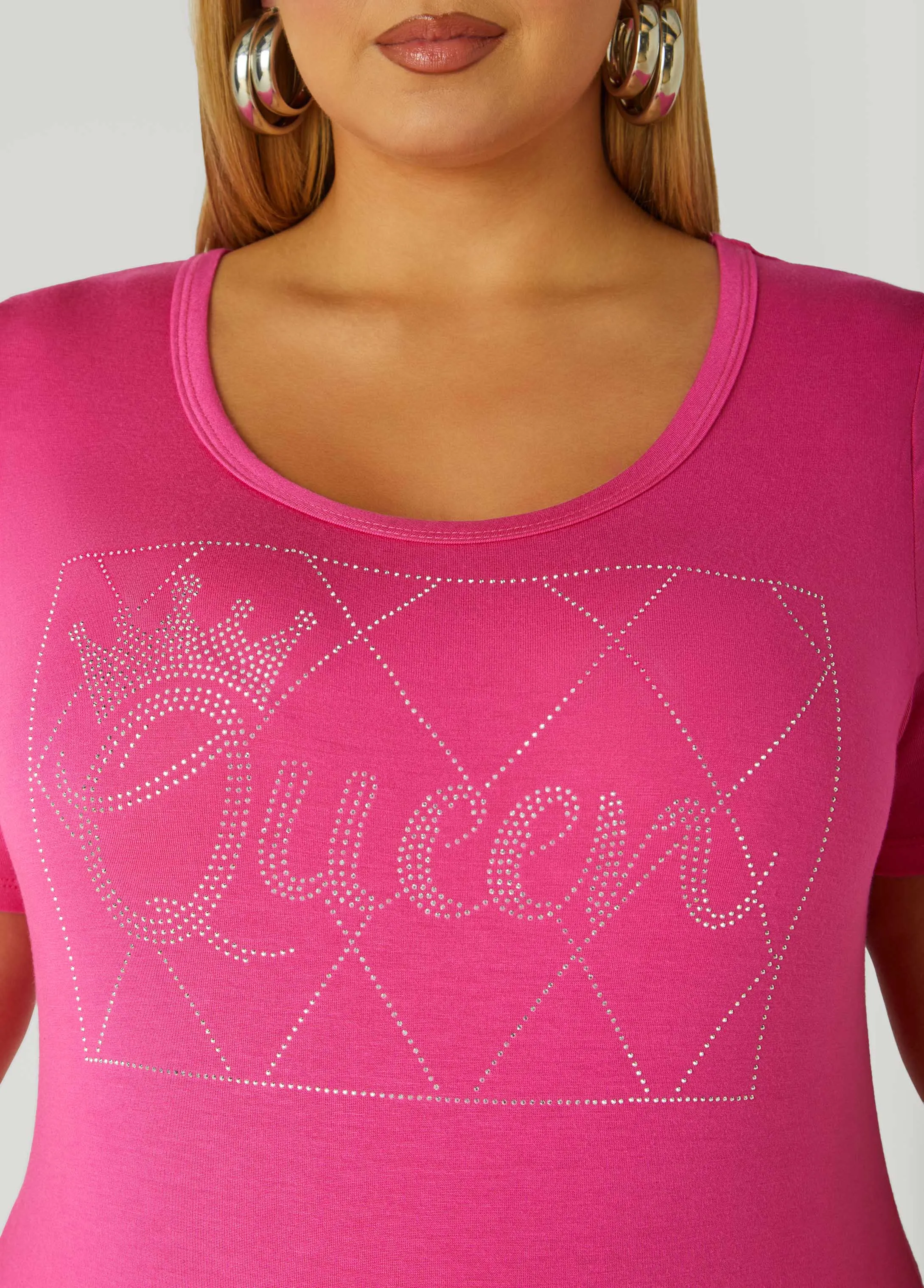 Queen Crystal Tee sold by Ashley Stewart product image thumbnail 4