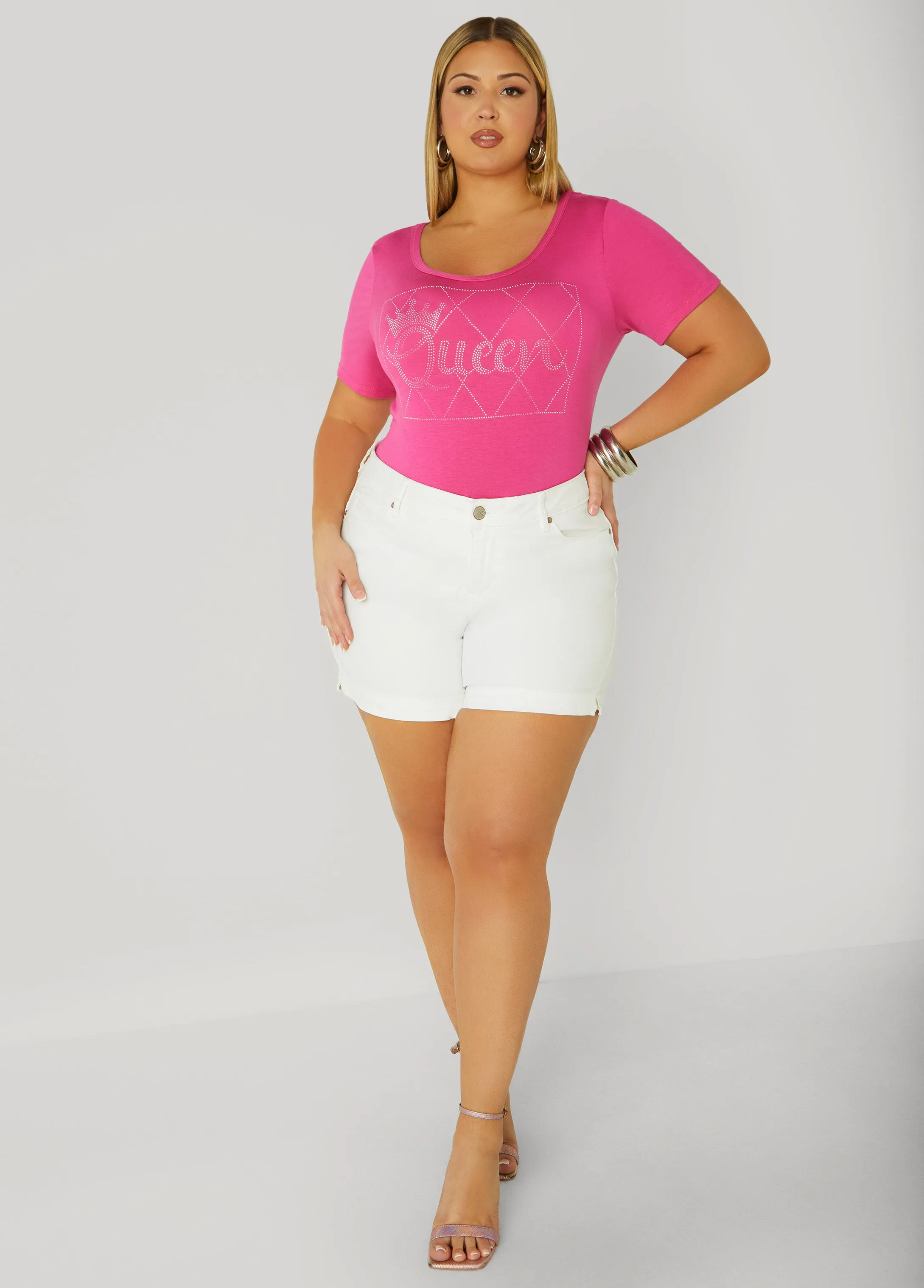 Queen Crystal Tee sold by Ashley Stewart product image thumbnail 3