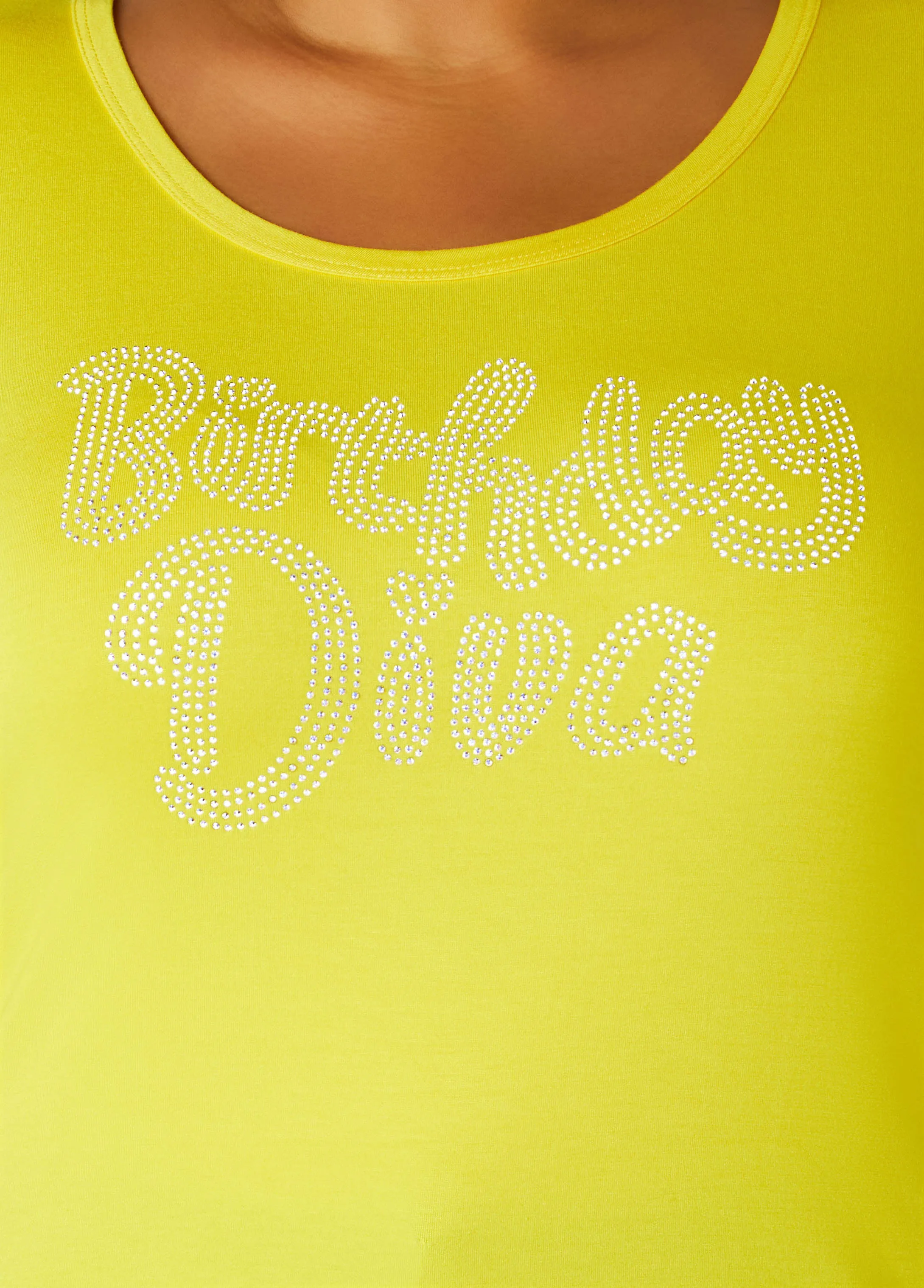 Birthday Diva Crystal Tee sold by Ashley Stewart product image thumbnail 4