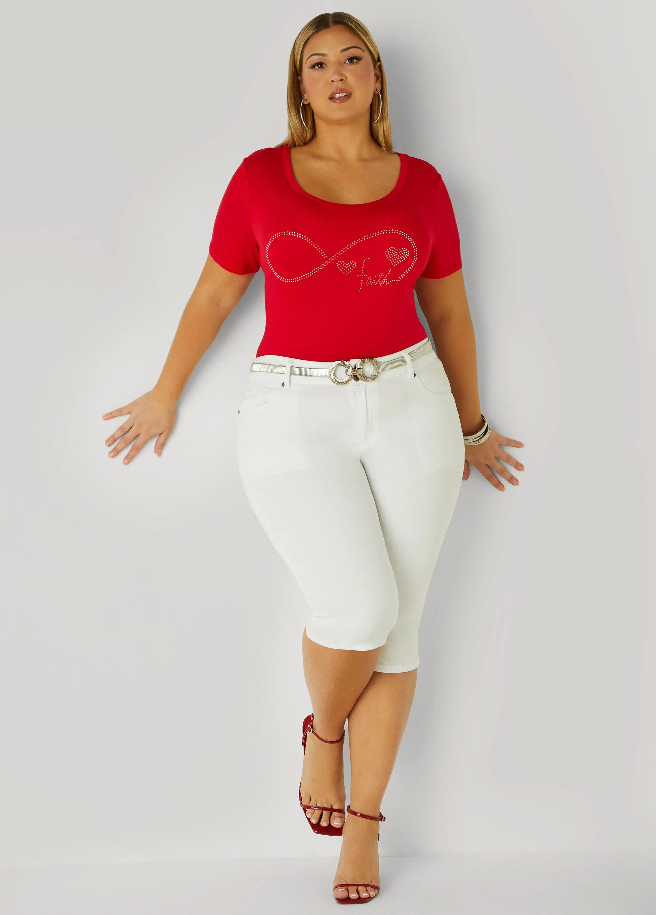 Faith Crystal Tee sold by Ashley Stewart product image thumbnail 5