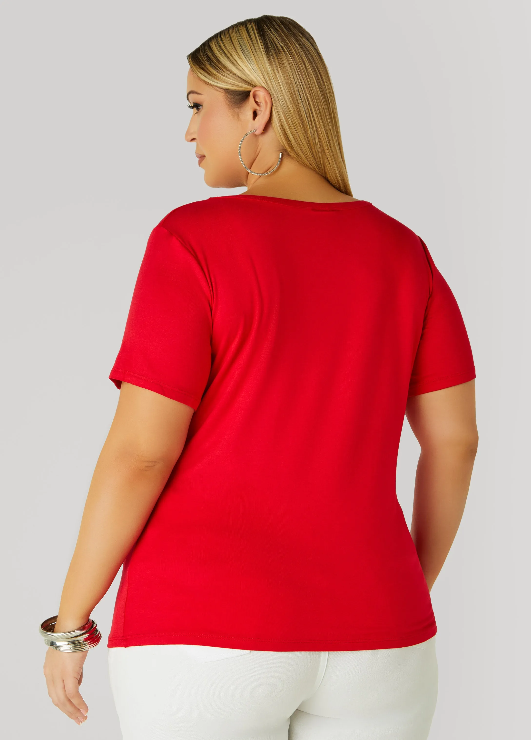 Faith Crystal Tee sold by Ashley Stewart product image thumbnail 2