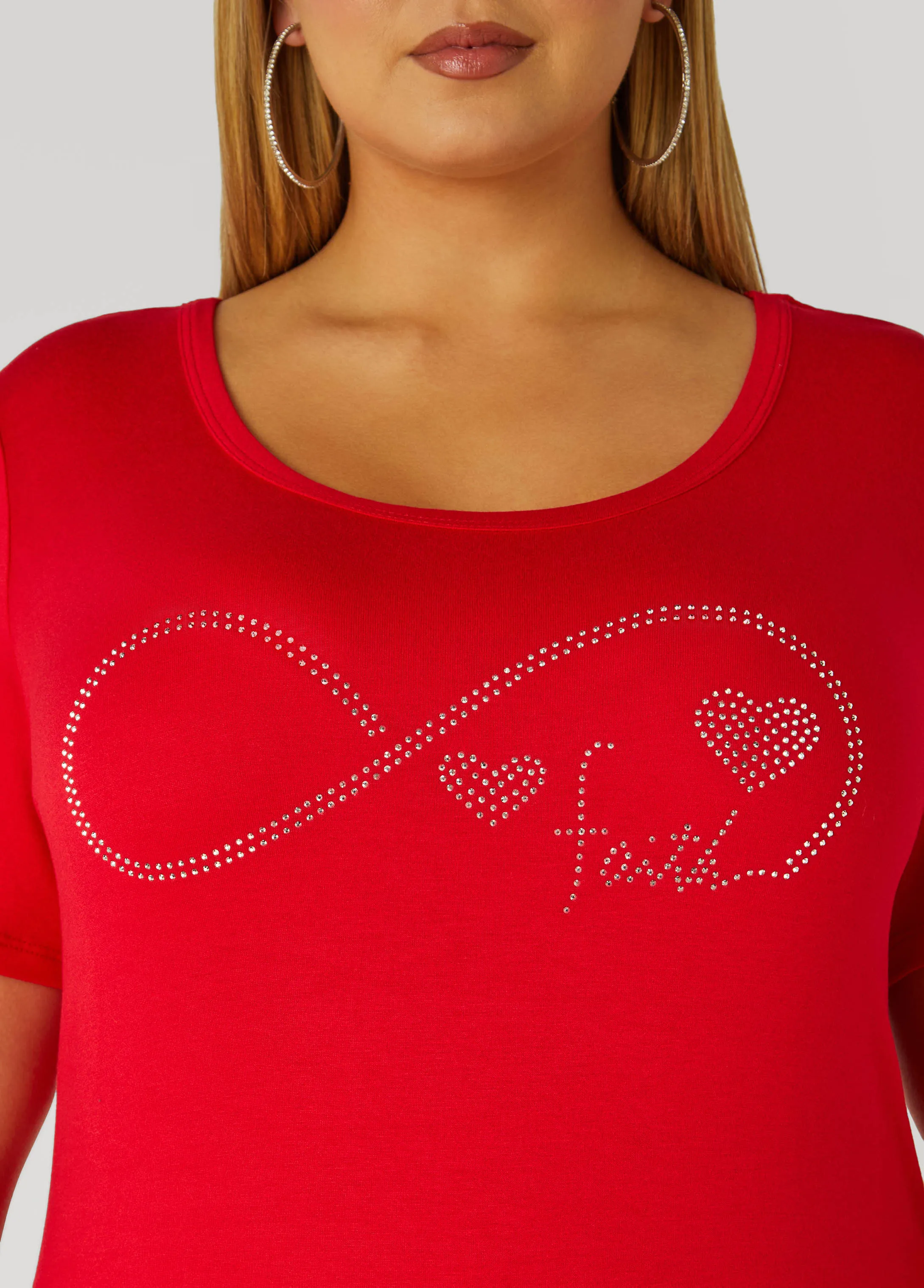 Faith Crystal Tee sold by Ashley Stewart product image thumbnail 3