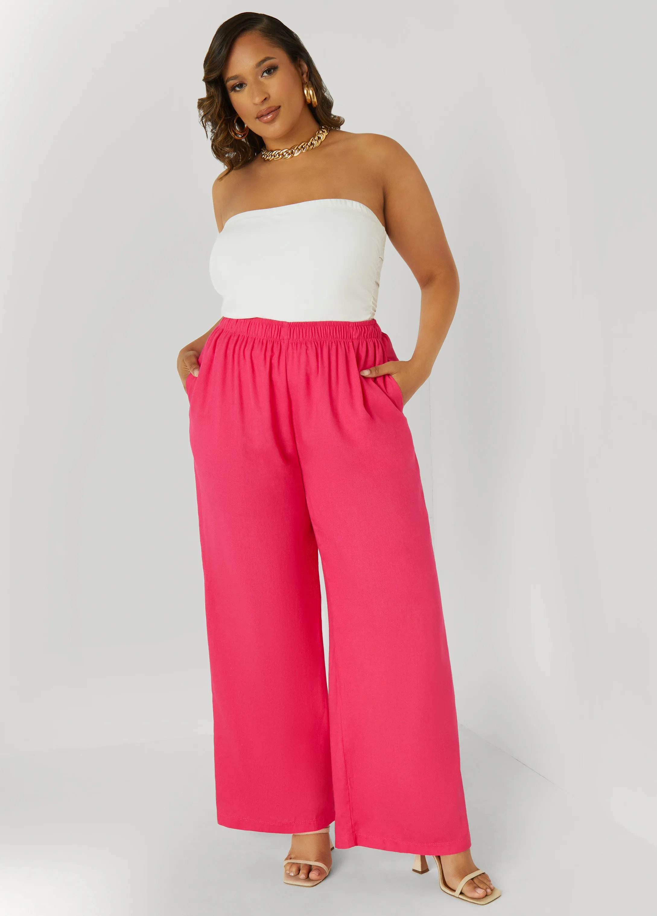 High Waist Wide Leg Pants sold by Ashley Stewart product image thumbnail 4