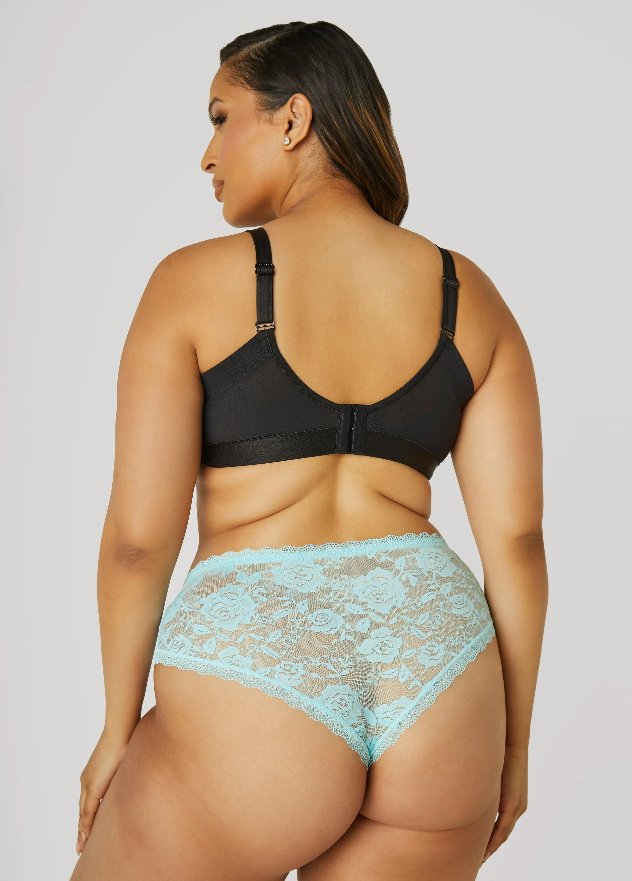 Underwire Satin Minimizer Bra sold by Ashley Stewart product image thumbnail 2