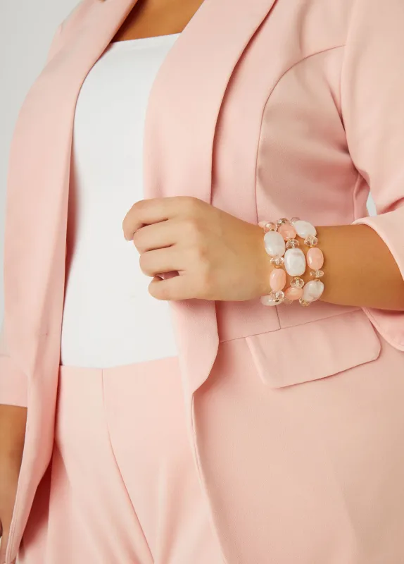 Marbled Stone Bracelet Set sold by Ashley Stewart