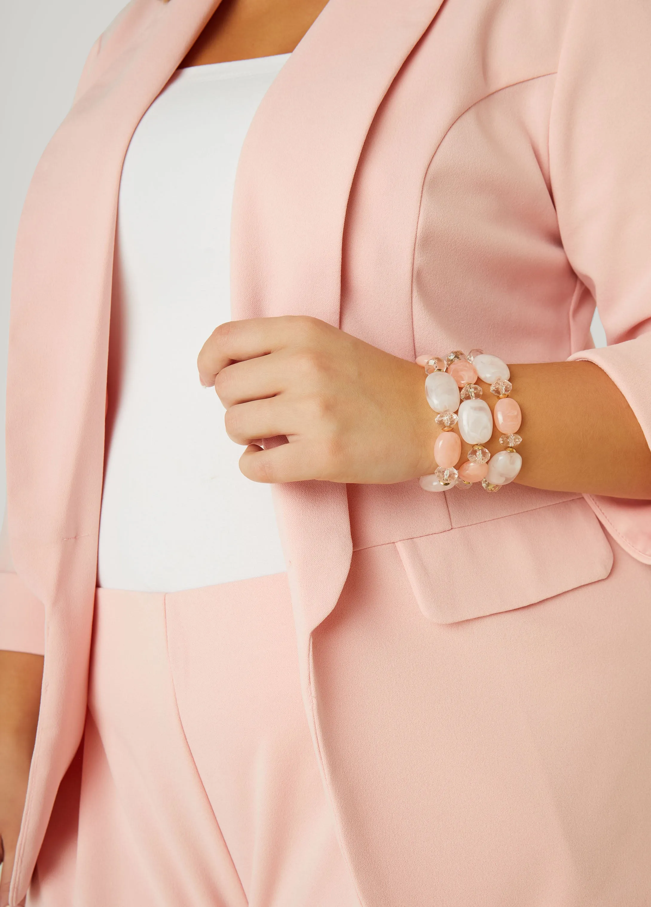 Marbled Stone Bracelet Set sold by Ashley Stewart