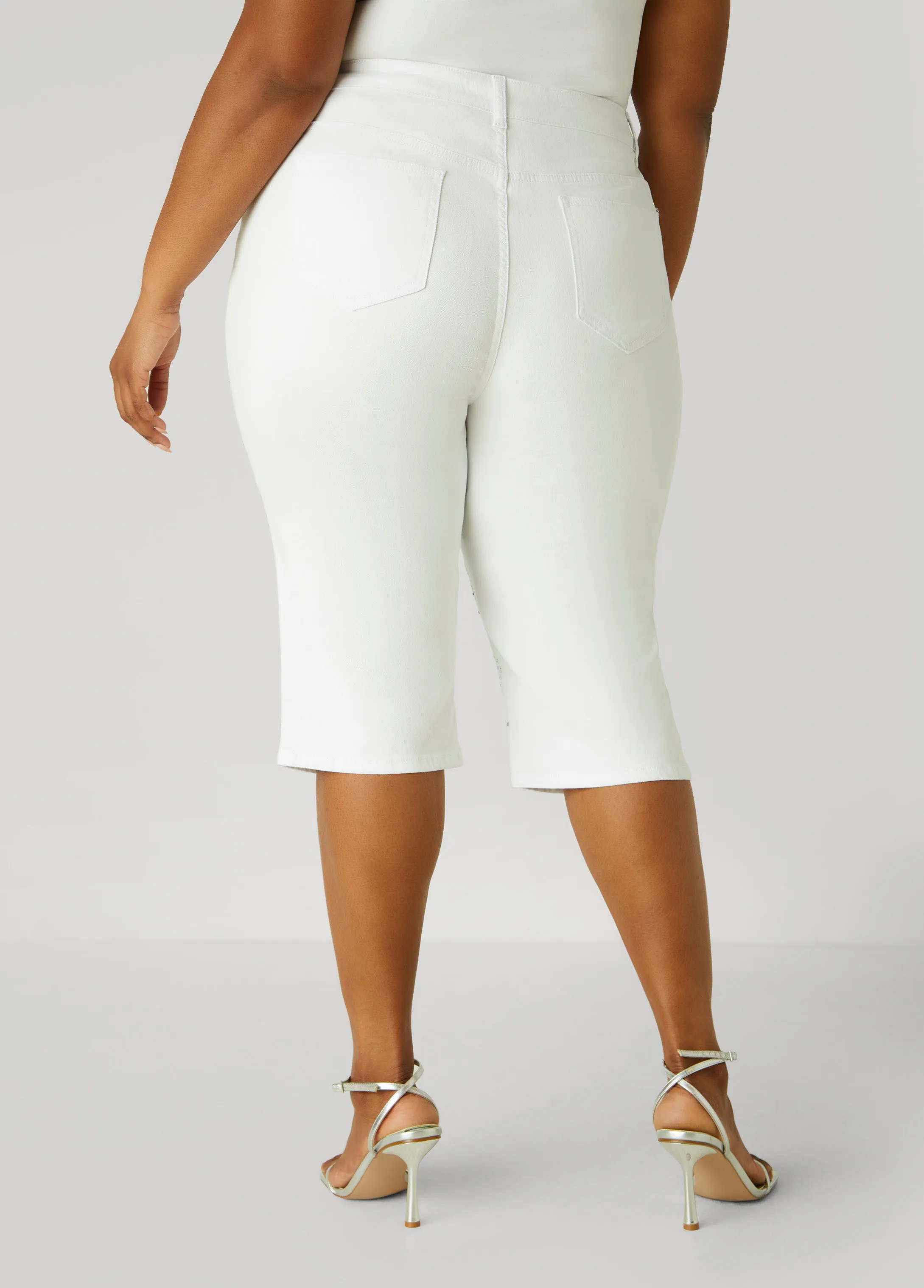 Crystal Denim Capris sold by Ashley Stewart product image thumbnail 2