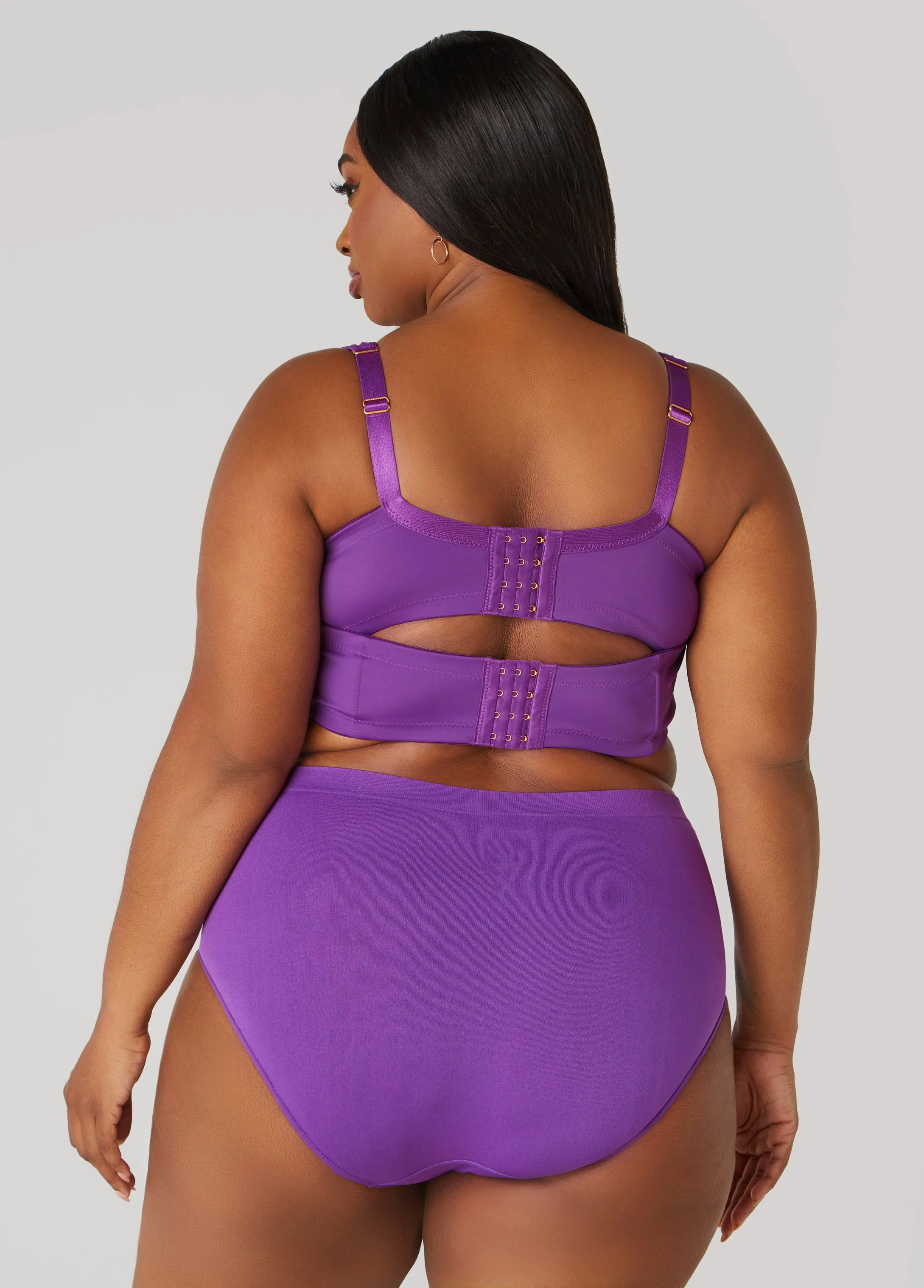 Full Coverage Lace Trimmed Butterfly Bra sold by Ashley Stewart product image thumbnail 2