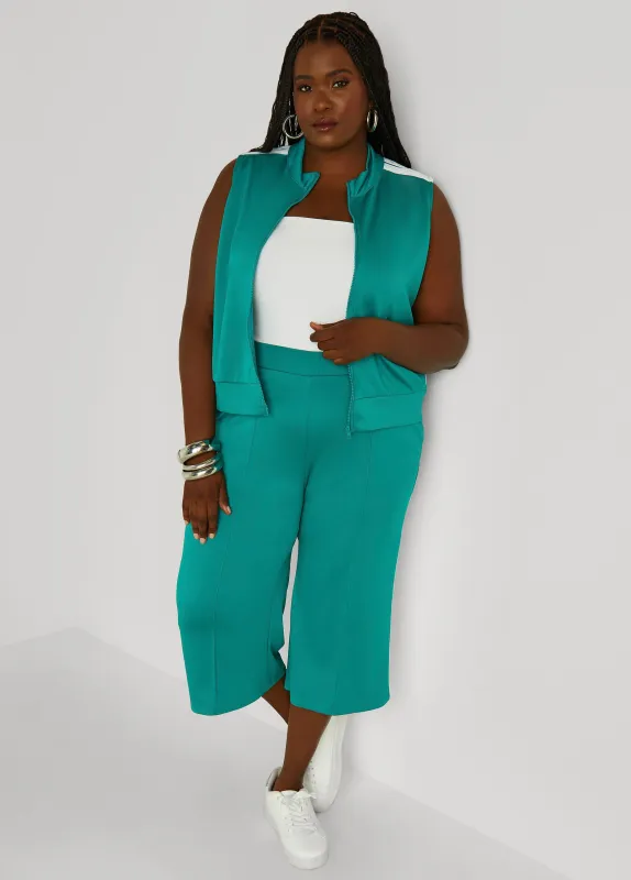 Stripe Trimmed Capris sold by Ashley Stewart