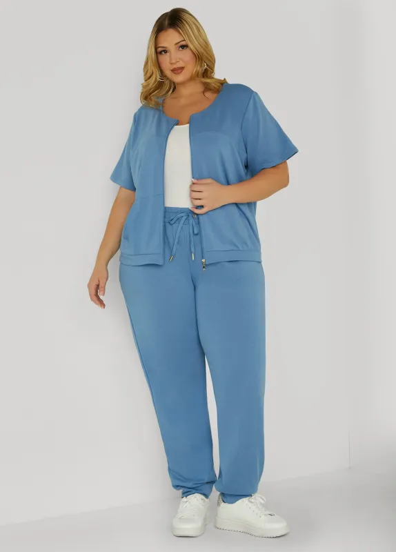 Mid Rise French Terry Joggers sold by Ashley Stewart