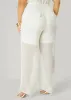 Belted Chiffon Straight Leg Pants sold by Ashley Stewart