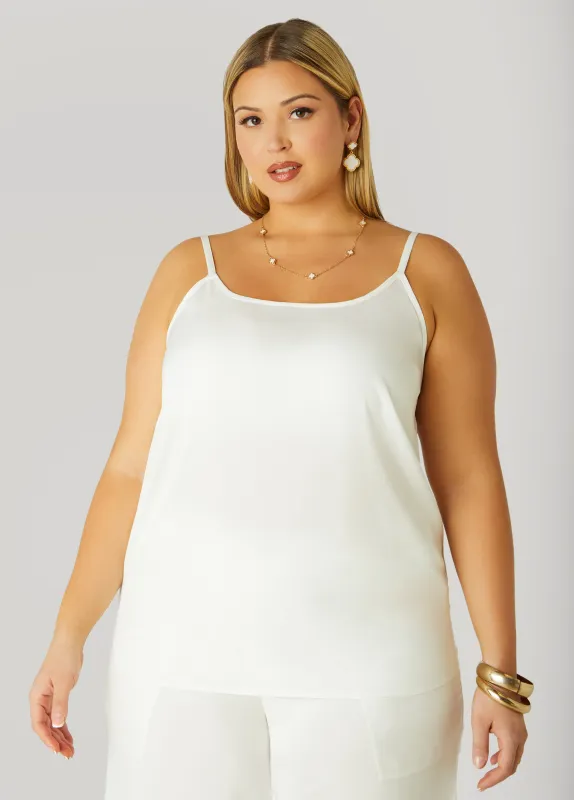 Crepe De Chine Cami sold by Ashley Stewart