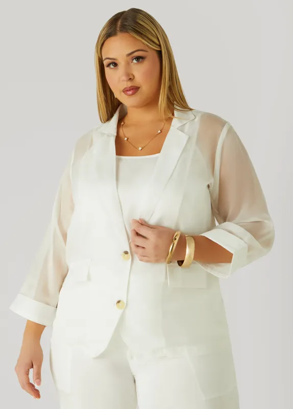 Chiffon Jacket sold by Ashley Stewart