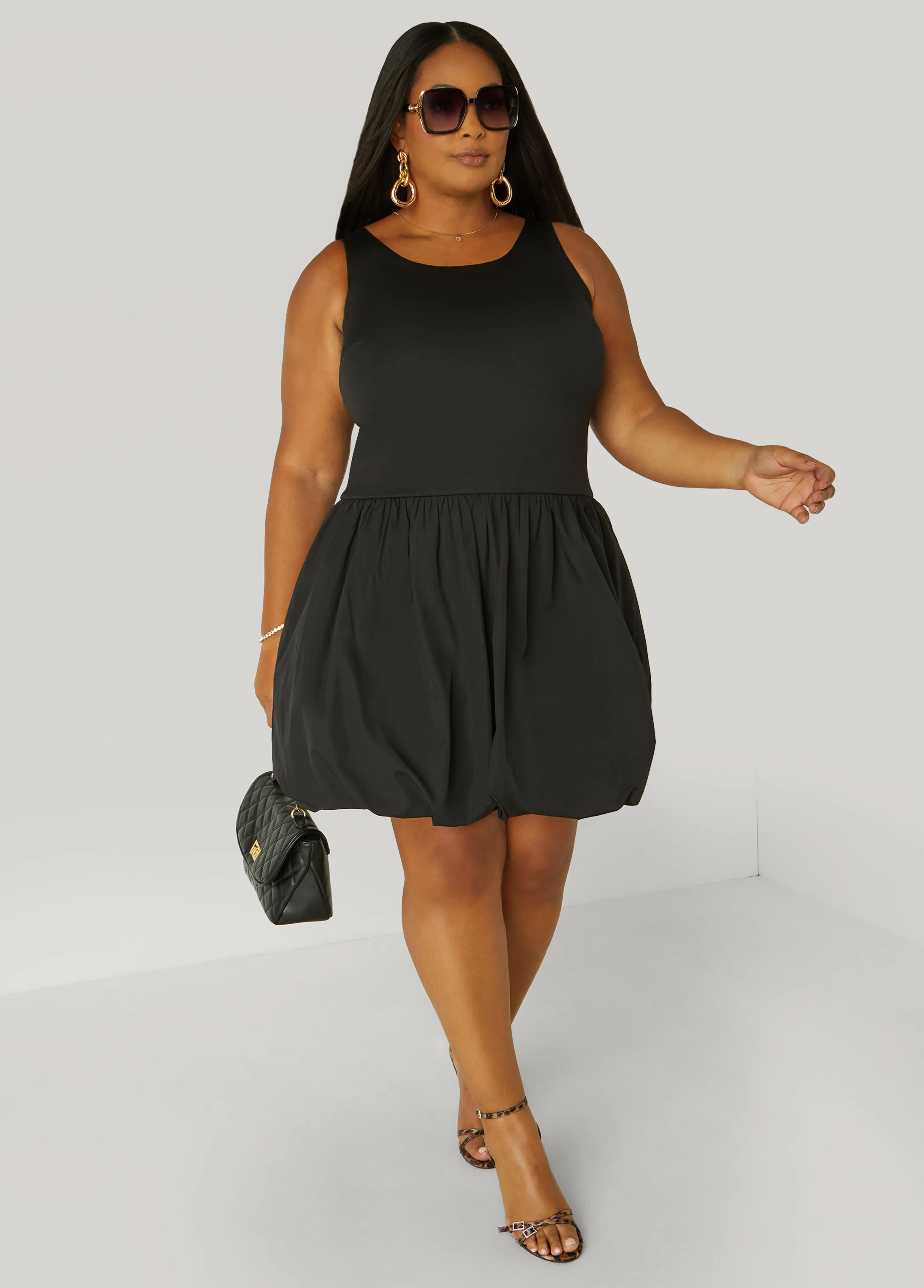 Tank Bubble Dress sold by Ashley Stewart product image thumbnail 3