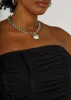 Strapless Ruched Mesh Corset Top sold by Ashley Stewart